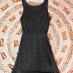 Short black shimmery dress